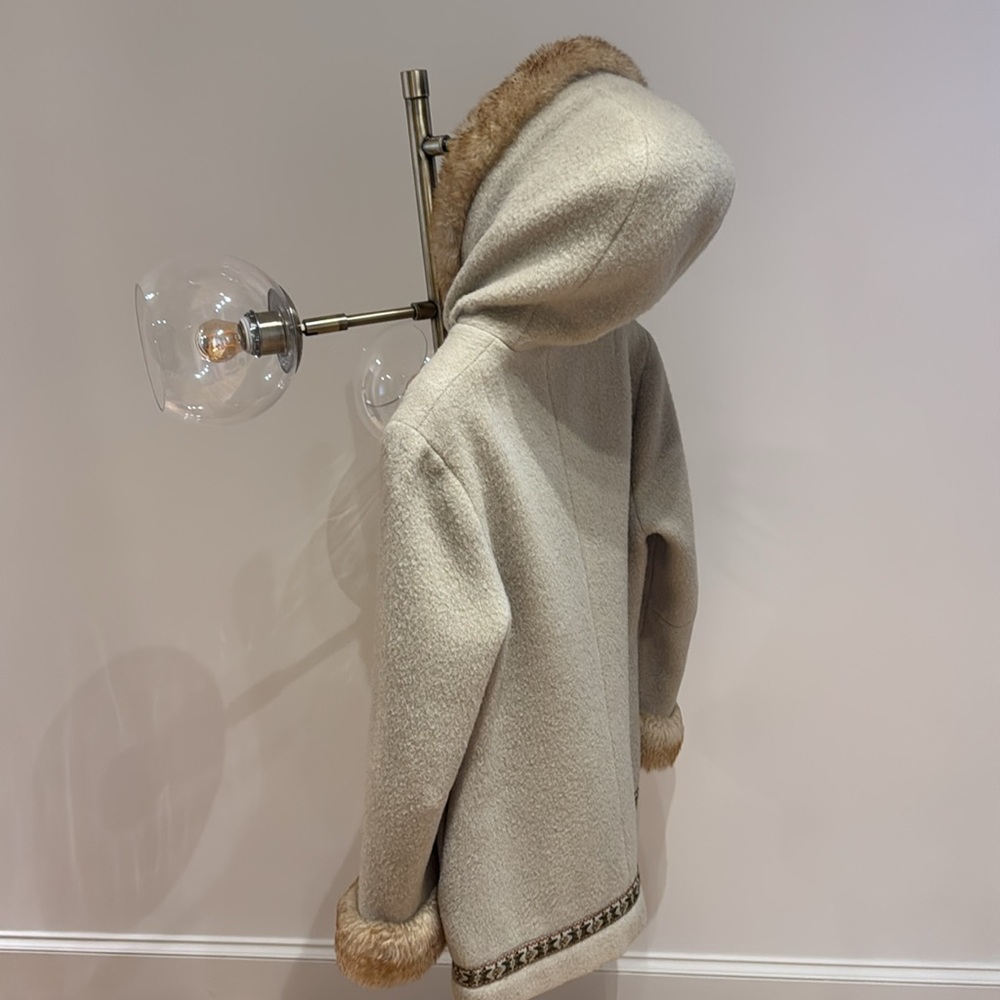 Vintage A.S EVEBØFOSS sandane Norway pure wool coat - Picture 5 of 8